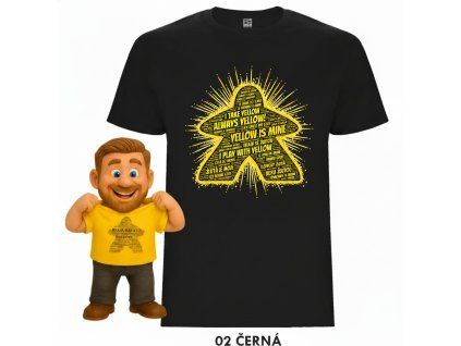 deskoherni triko deskotriko tricko mitroczech hraju za zlutou zluta je moje cerne triko 02