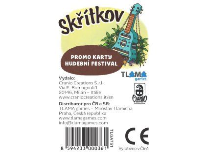 Minikin City Music Festival Promo cards rules ENG cz front