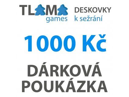  - Dárková poukázka 1000 Kč - elektronická