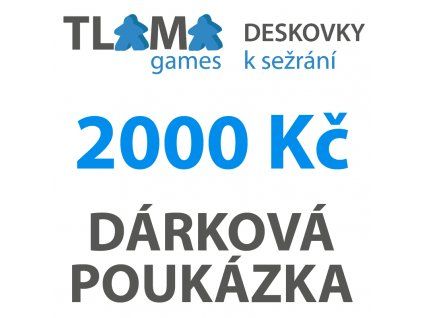  - Dárková poukázka 2000 Kč - elektronická