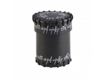 Q-Workshop - Elvish Black Leather Dice Cup