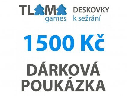  - Dárková poukázka 1500 Kč - tištěná