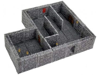 WizKids - WarLock Tiles: Dungeon Tiles II - Full Height Stone Walls Expansion