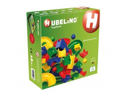 Hubelino - HUBELINO Kuličková dráha - set bez kostek 55 ks