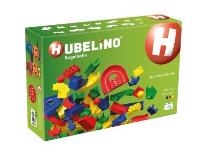 Hubelino - HUBELINO Kuličková dráha - set bez kostek 128 ks