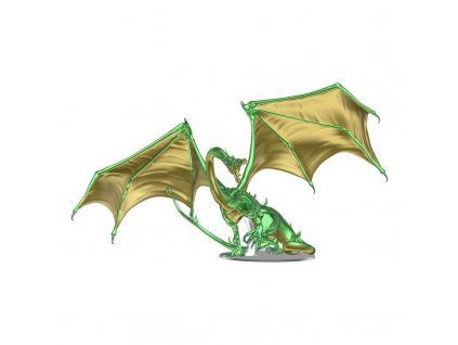 WizKids - D&D Icons of the Realms: Adult Emerald Dragon Premium Figure