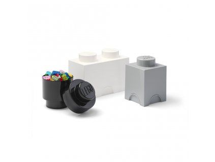 lego ulozne boxy multi pack 3 ks cerna bila seda