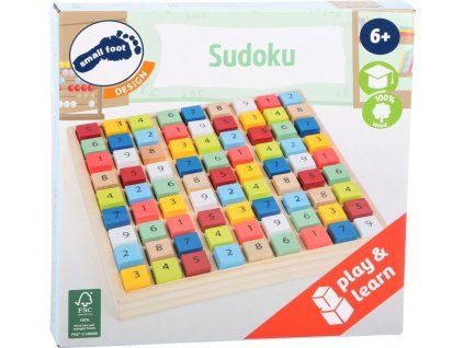 Dřevěné sudoku barevné kostičky