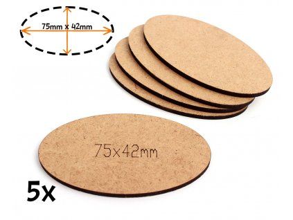 Oval bases - 75 x 42mm