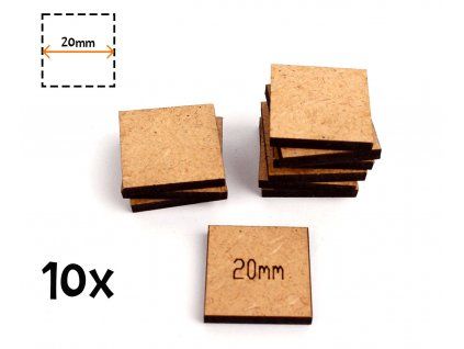 Square base - 20mm