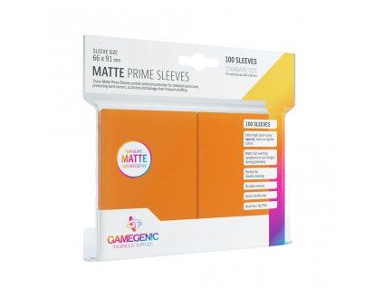 Matte Prime Sleeves Orange (100 obalů) - Obaly na karty