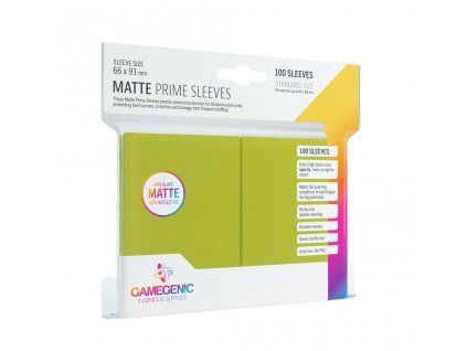 Matte Prime Sleeves Lime (100 obalů) - Obaly na karty