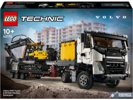 LEGO® Technic Nákladní auto Volvo FMX a elektrický bagr Volvo EC230 42175