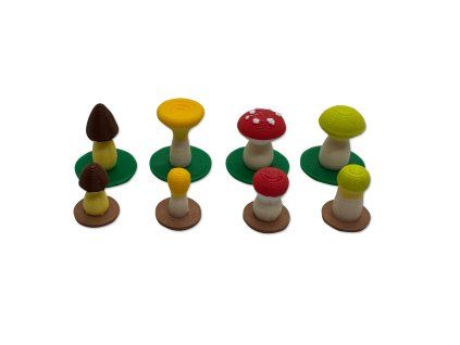 Leaf (Listí) - 3D žetony hub  (Leaf - 3D Mushroom tokens)