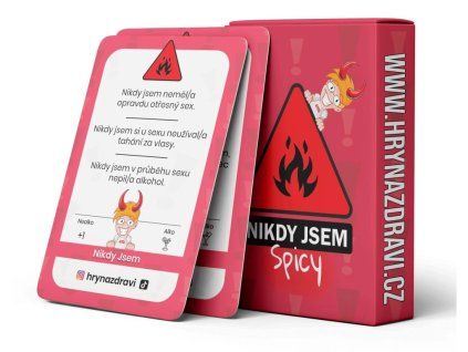 182 nikdy jsem spice krabicka 2 karty close up