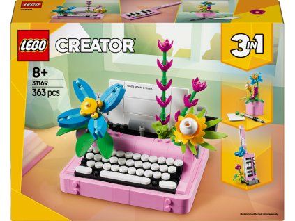 LEGO® Creator 3v1 Psací stroj s květinami 31169