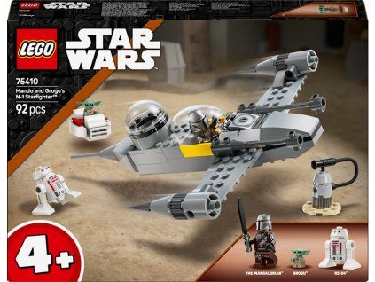LEGO® Star Wars™ Mando, Grogu a stíhačka N-1 Starfighter™ 75410