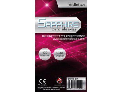 Red Glove - Obaly na karty Sapphire Fuchsia - (61x112 mm) 100 ks