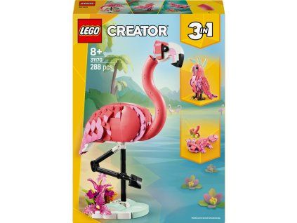 LEGO® Creator 3 v 1 Divoká zvířata: Růžový plameňák 31170