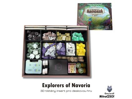 Explorers of Navoria -  insert MitroCZECH organizer BoardGameHolic
