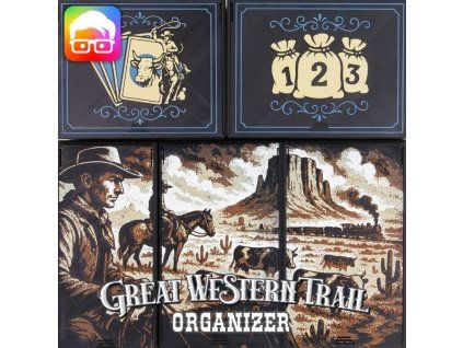 Great Western Trail -  insert MitroCZECH organizer BoardGameHolic