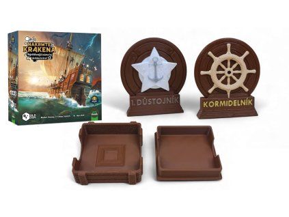 Nakrmte Krakena - krabička a odznaky - deluxe upgrade insert MitroCZECH organizer BoardGameHolic