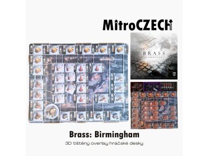 Overlay pro Brass: Birmingham insert MitroCZECH organizer BoardGameHolic
