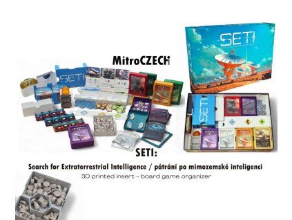 SETI: Pátrání po mimozemské inteligenci -  insert MitroCZECH organizer BoardGameHolic