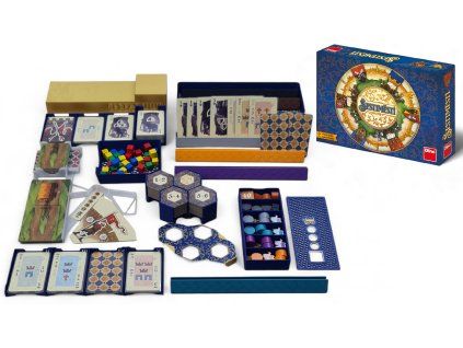 Šestiměstí (druhé vydání) -  insert MitroCZECH organizer BoardGameHolic