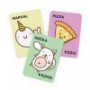Taco, plyšák, koza, sýr, pizza