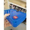 Poškozené - LEGO Úložný box s přihrádkami - modrá