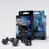 Q-Workshop - Classic RPG Dice Set (7 dice) černá/bílá