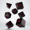 Q-Workshop - Classic RPG Dice Set (7 dice) černá/červená