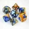 TLAMA games - Sada 7 dvoubarevných perleťových kostek pro RPG