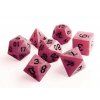 Sada 7 "kamenných" kostek pro RPG  (7 pcs RPG dice set "stone" texture)