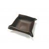 Foldable leatherette bowl padded with microfiber 10 x 10 cm  (more colours)