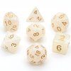 Sada 7 perleťových kostek pro RPG (9 barev)  (D4, D6, D8, 2x D10, D12, D20 - dice set)