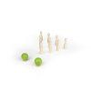 3908 3 green mini bowling game